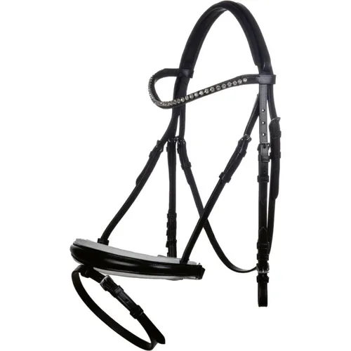 Фото Уздечка трензельная Flora Black. HKM