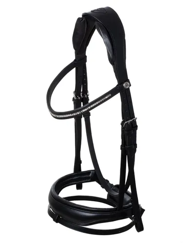 Фото Уздечка трензельная Creazione Black/Black. Acavallo