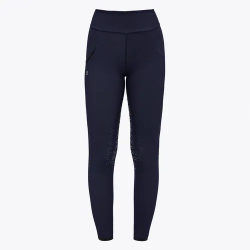 Фото Бриджи леггинсы Jersey Mesh Royal Blue, полная силиконовая лея. Cavalleria Toscana