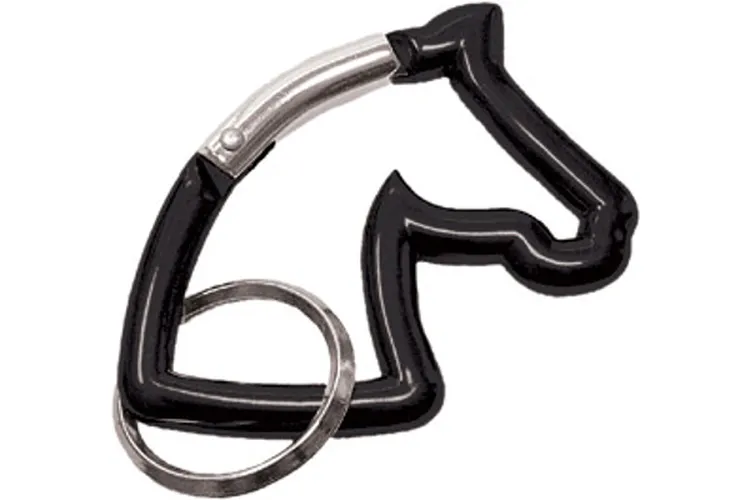 Фото Брелок-карабин Horse Head Black. Happy Ross