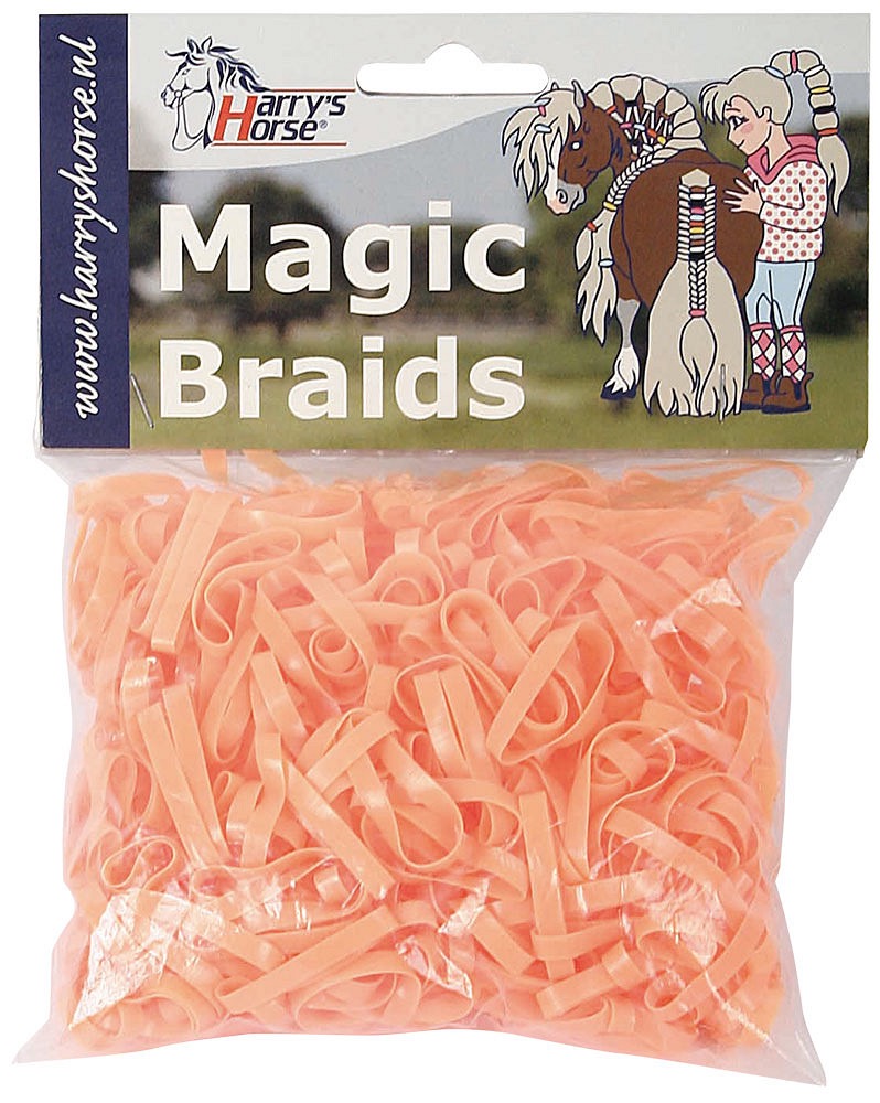 Резинки для гривы силиконовые Magic braids, 500 шт. Harry's Horse 8