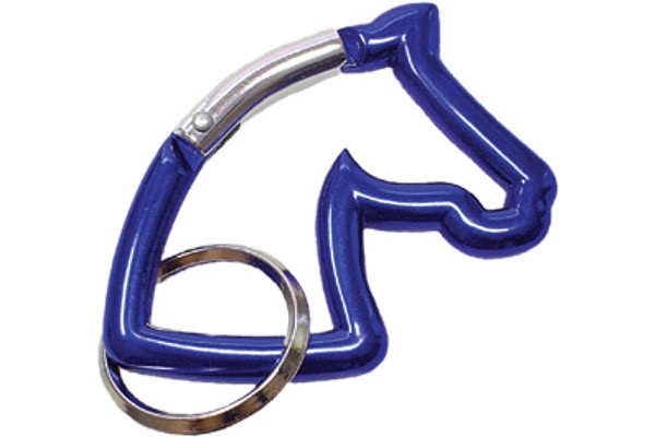 Брелок-карабин Horse Head Blue. Happy Ross