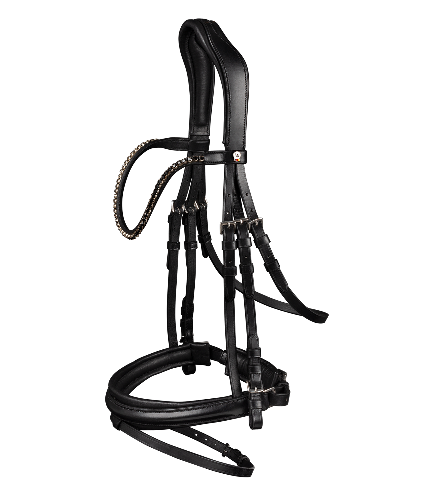 Уздечка трензельная Favourite X-Line Black. Waldhausen