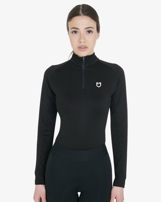 Лонгслив Slim Fit Black. Equestro 3