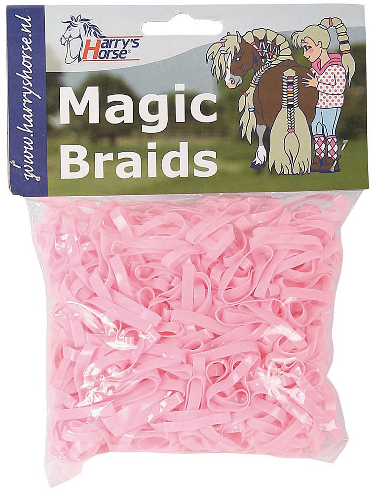 Резинки для гривы силиконовые Magic braids, 500 шт. Harry's Horse 8