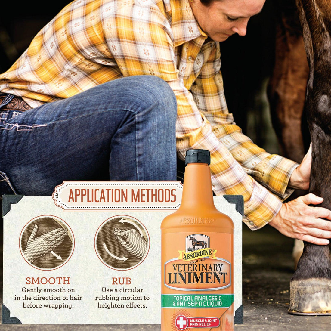 Гель ветеринарный Liniment, 950 мл. Absorbine (арт 383200) 3