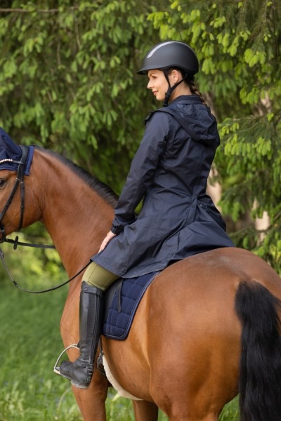 Дождевик пальто Dark Navy. Covalliero 4