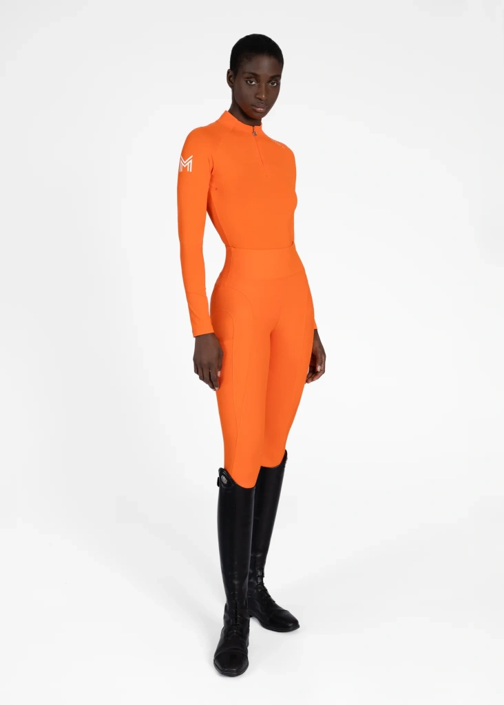 Бриджи леггинсы Outline Tangerine, полная силиконовая лея. Maximilian 3