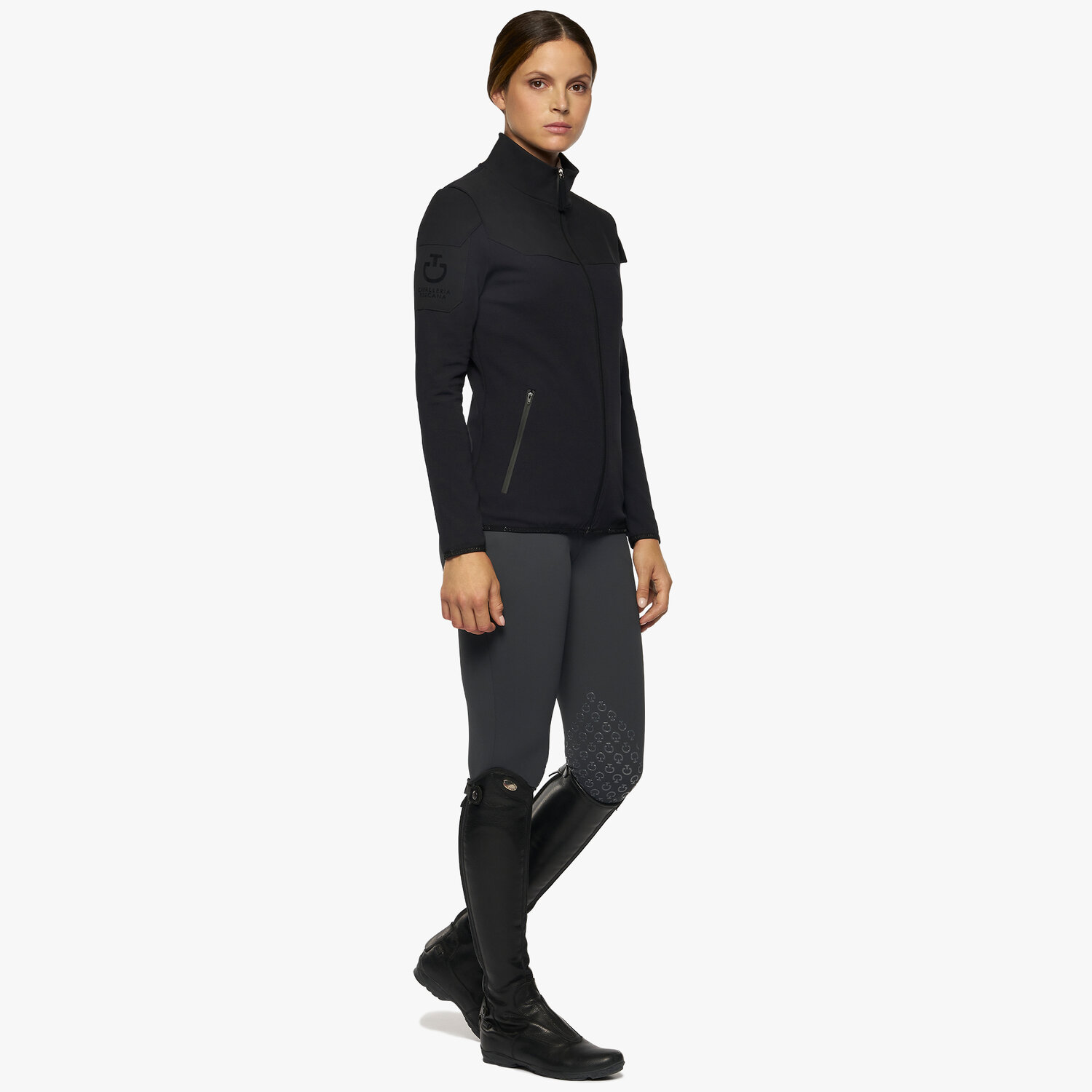 Куртка комбинированная Tech Knit Black. Cavalleria Toscana 4