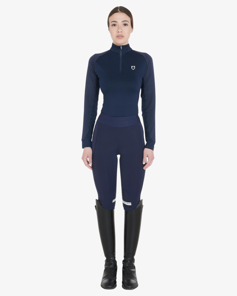 Лонгслив Slim Fit Navy Blazer/White. Equestro 4