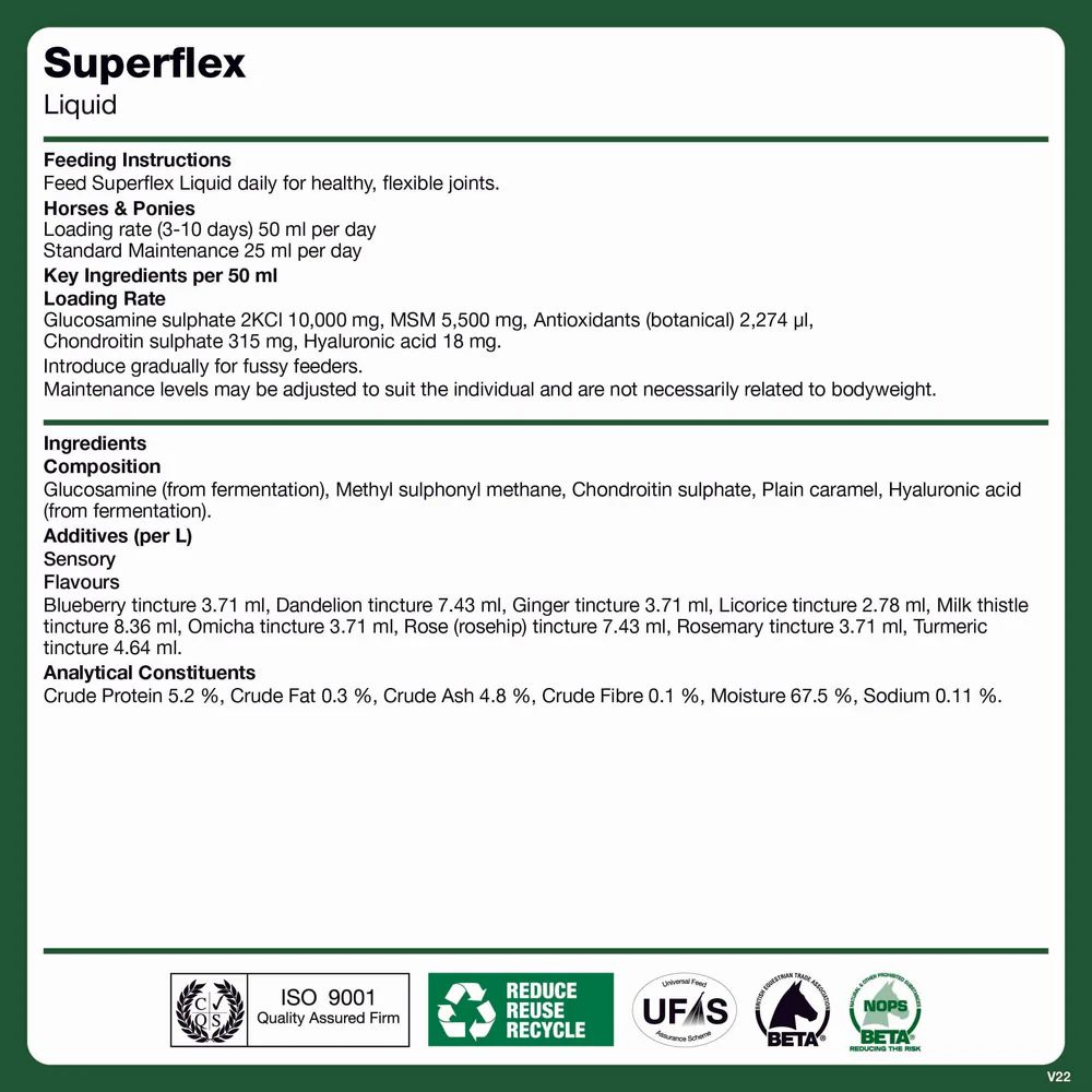 Добавка для суставов и связок Superflex Liquid, 1 л. NAF 3