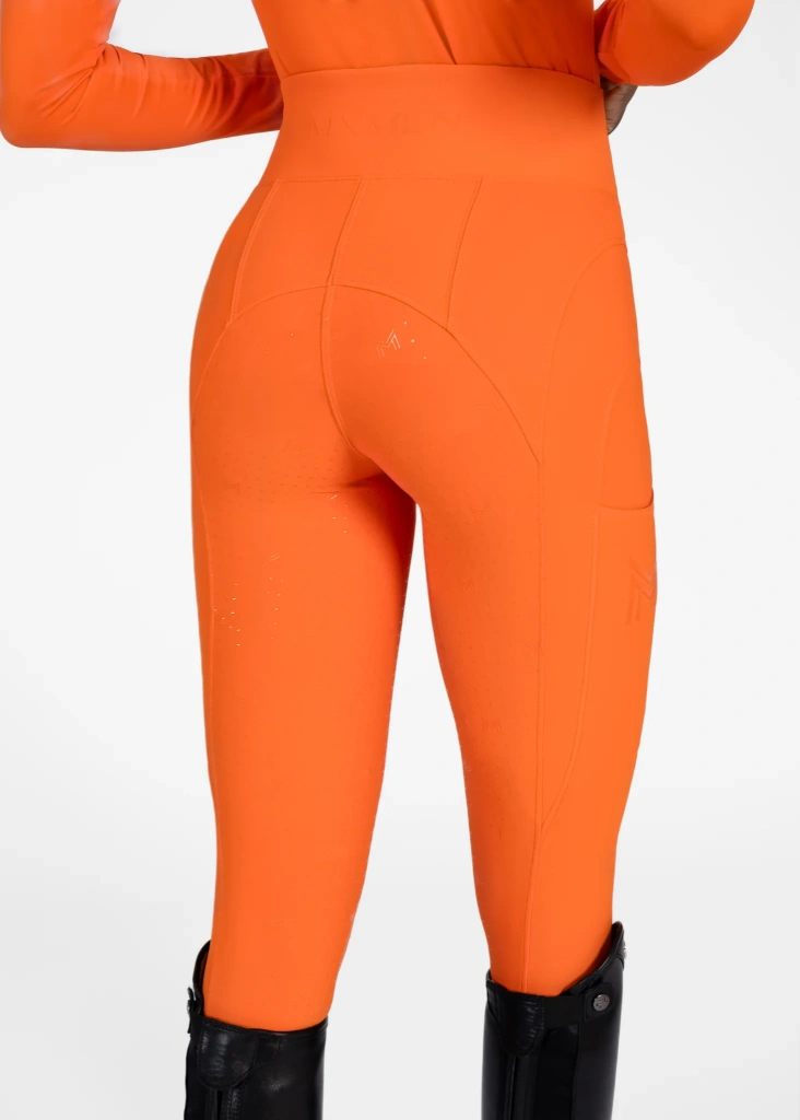 Бриджи леггинсы Outline Tangerine, полная силиконовая лея. Maximilian 10