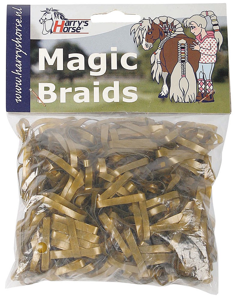 Резинки для гривы силиконовые Magic braids, 500 шт. Harry's Horse 5