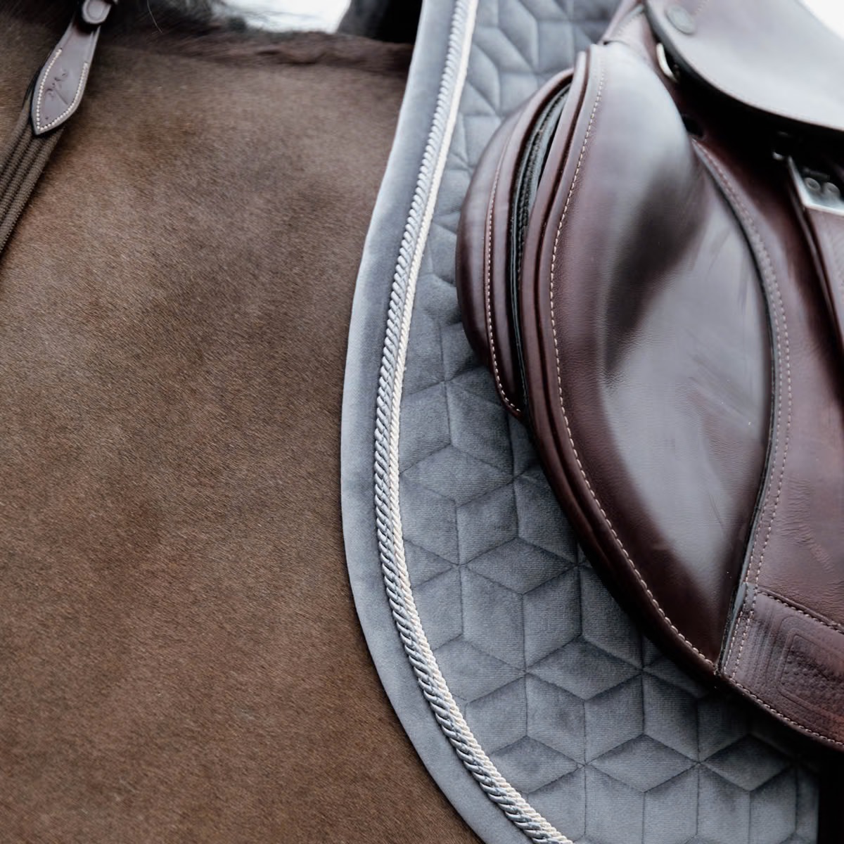 Вальтрап конкурный Basic Velvet Grey. Kentucky 4