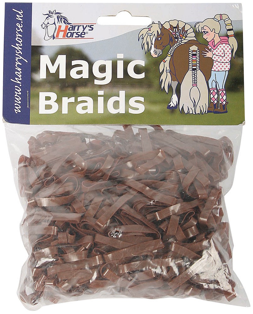 Резинки для гривы силиконовые Magic braids, 500 шт. Harry's Horse 2