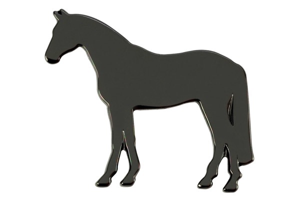 Значок Horse Silhouette Black. Happy Ross