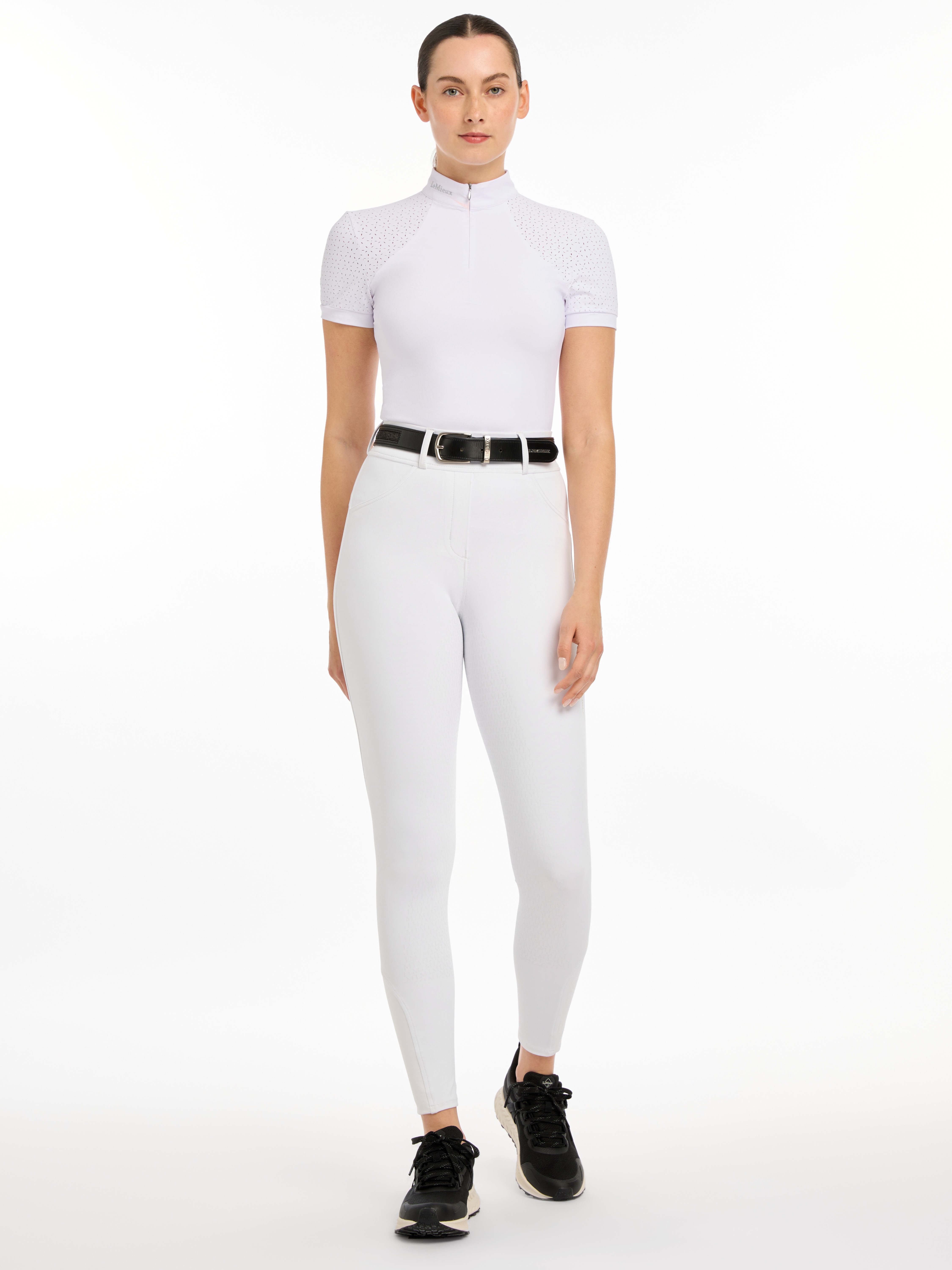 Бриджи леггинсы Demi 2 White, полная силиконовая лея. LeMieux