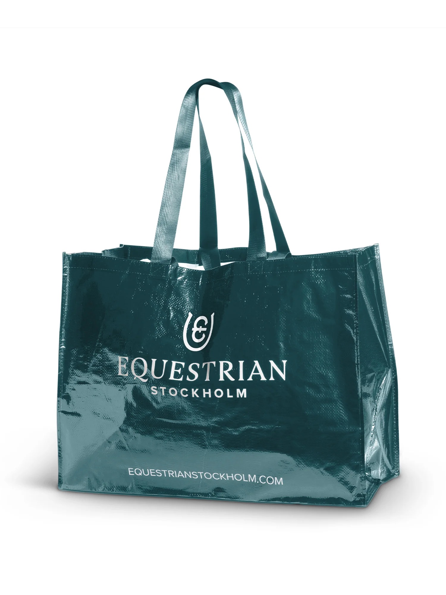 Сумка-шоппер большая Teal Blue. Equestrian Stockholm