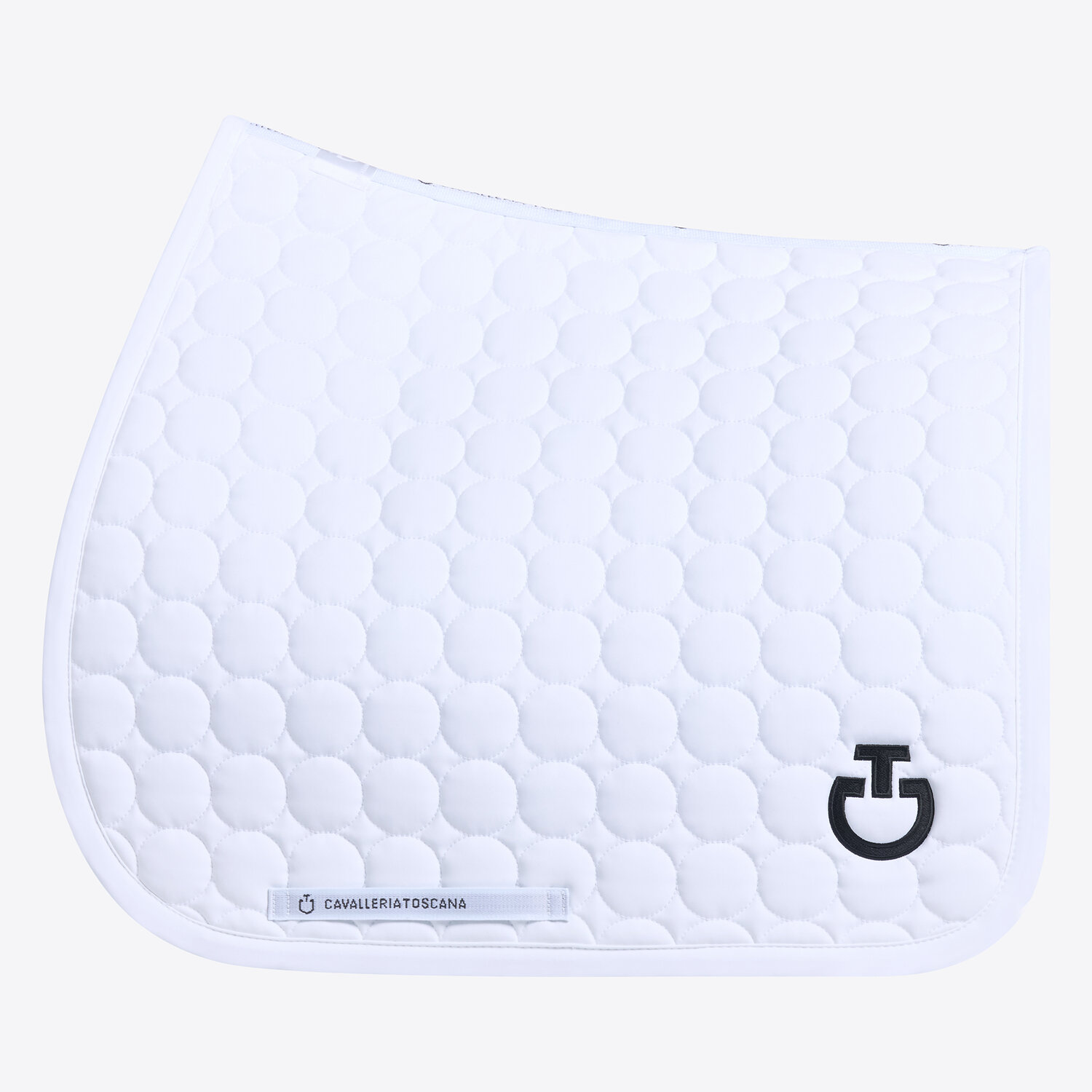 Вальтрап выездковый In Quilted Cotton Fabric White. Cavalleria Toscana