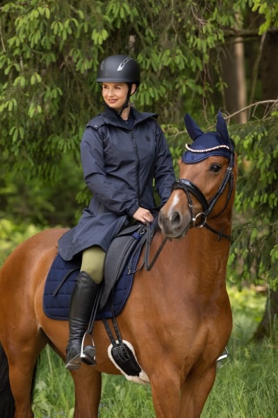 Дождевик пальто Dark Navy. Covalliero 3