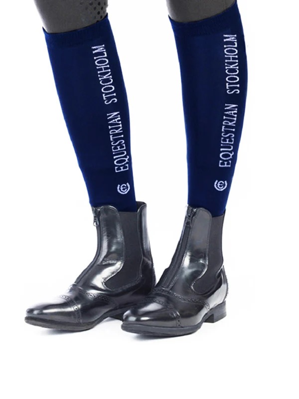 Гольфы Bamboo Blend Midnight Blue. Equestrian Stockholm