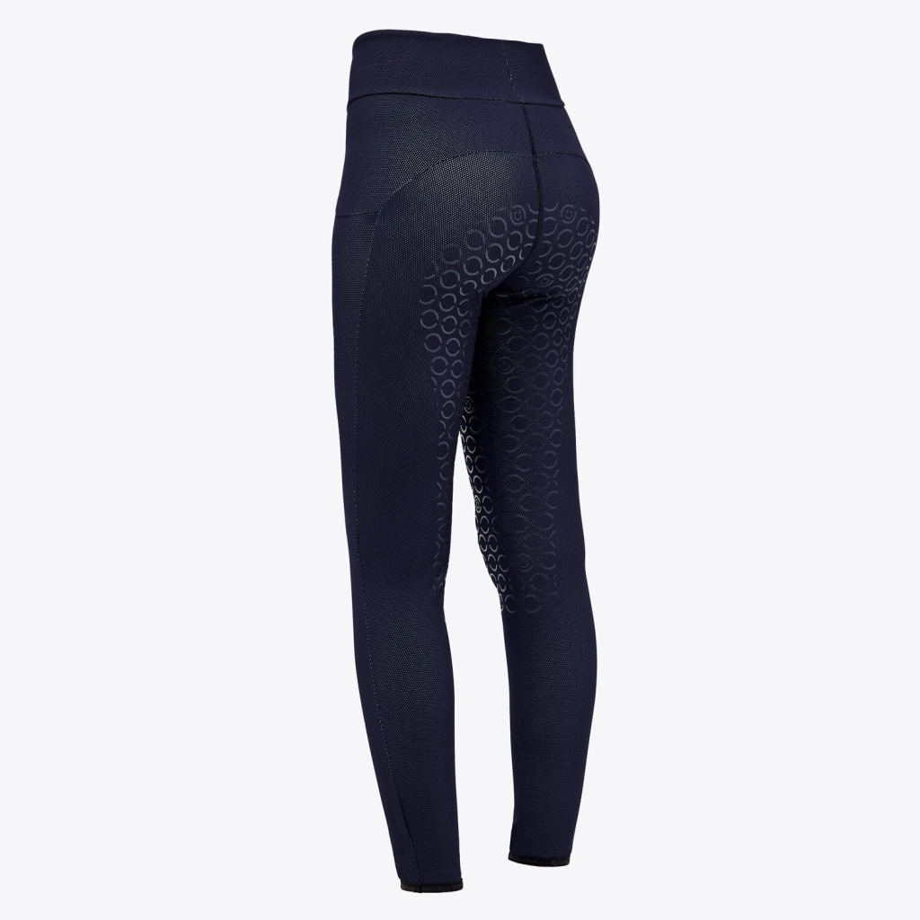 Бриджи леггинсы Jersey Mesh Royal Blue, полная силиконовая лея. Cavalleria Toscana 3