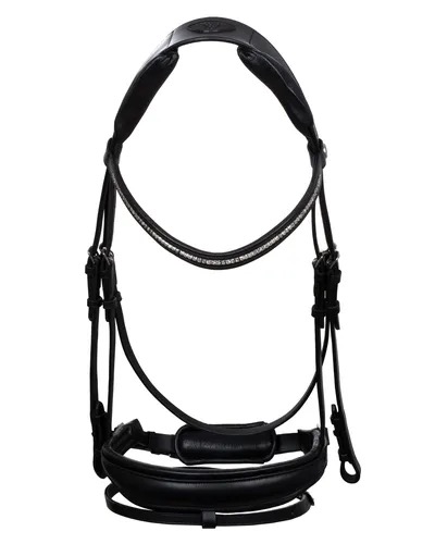 Уздечка трензельная Creazione Black/Black. Acavallo 2