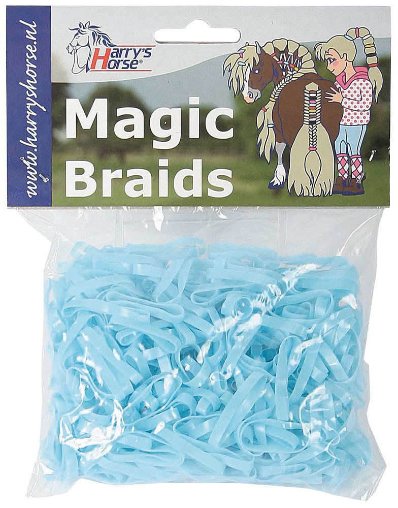 Резинки для гривы силиконовые Magic braids, 500 шт. Harry's Horse 6