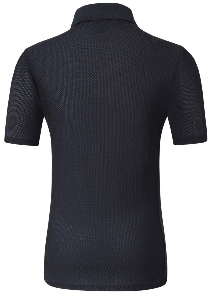 Поло с перфорацией Dark Navy. Covalliero 2