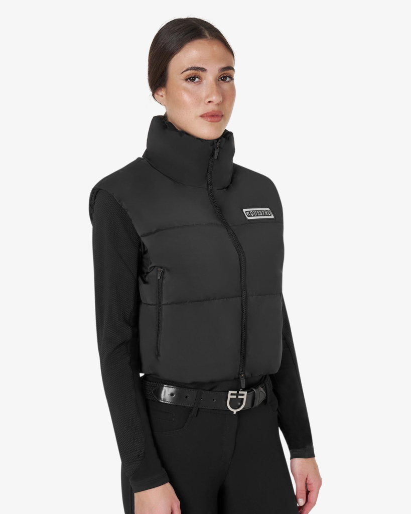 Жилет укороченный Cropped Vest Black. Equestro 3