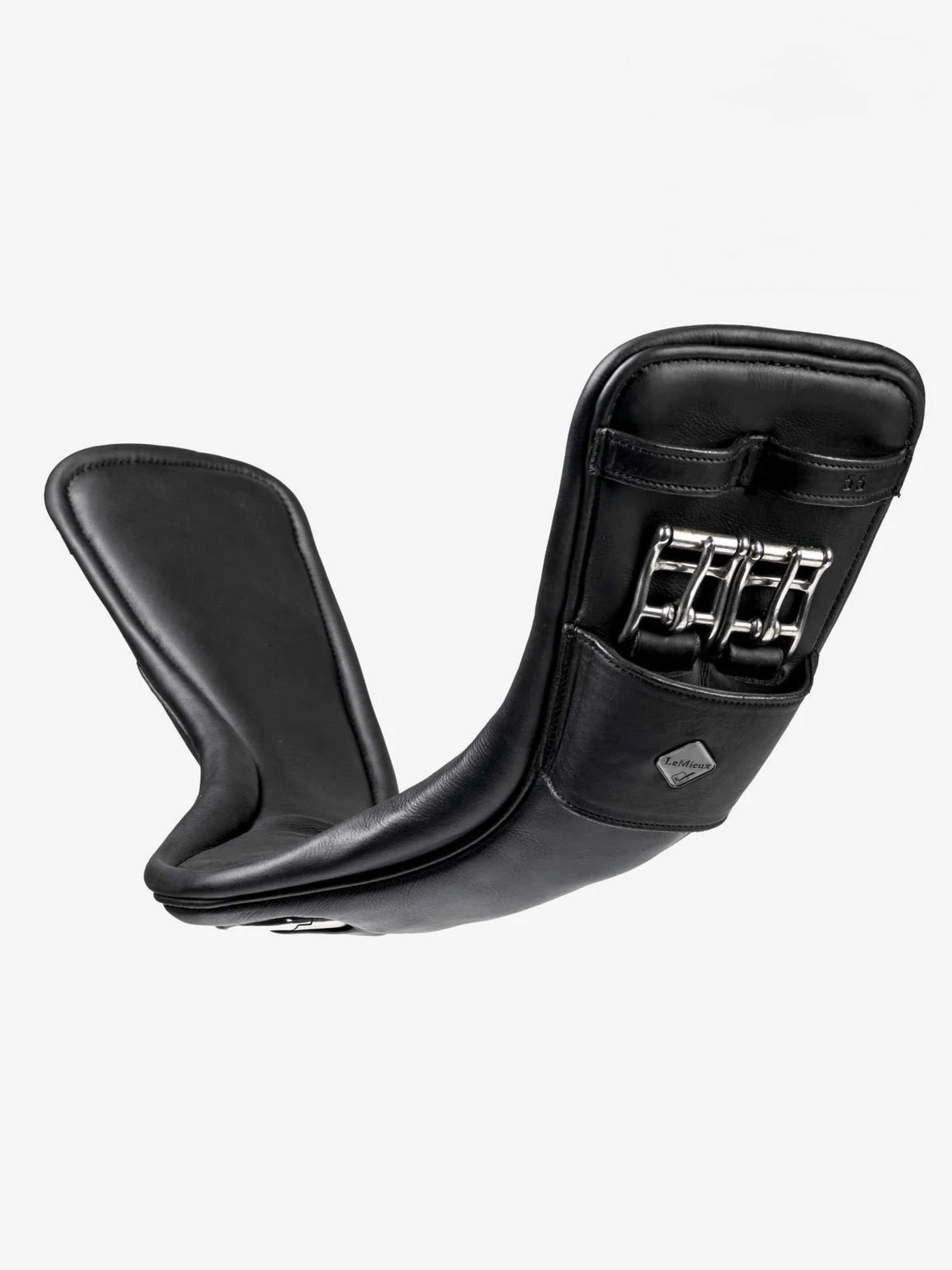 Подпруга выездковая с кольцом Gel-Tek Anatomic Mono Black, кожа. LeMieux 2