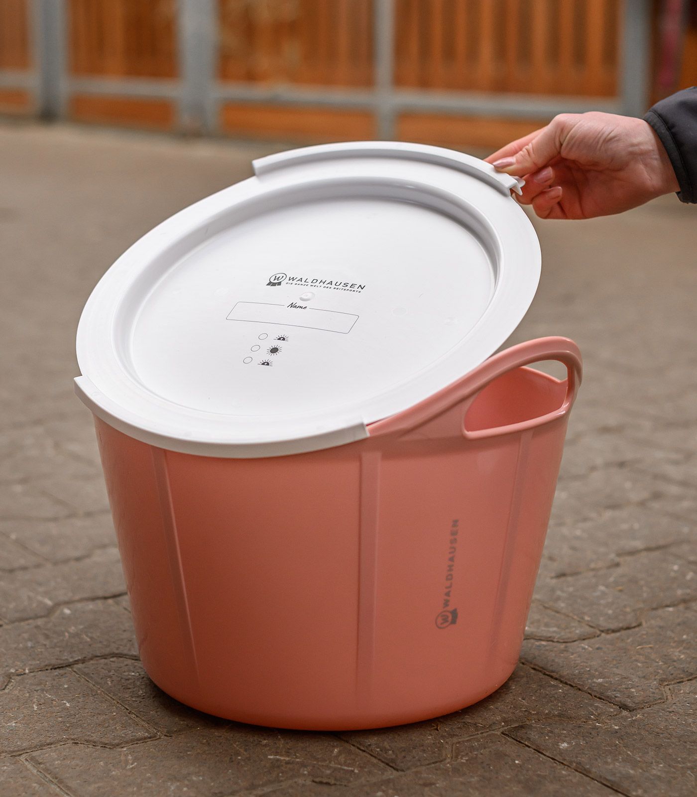 Таз с крышкой и лопаткой Linnea Pink, 17 л. Waldhausen