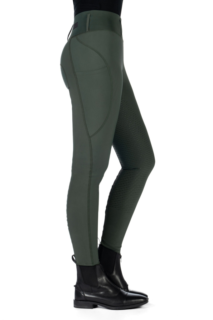 Бриджи леггинсы детские Jil Olive Green, полная силиконовая лея. HKM 8