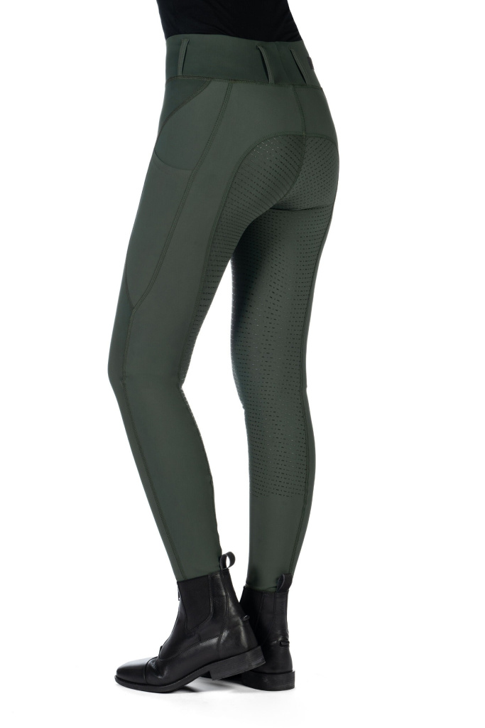 Бриджи леггинсы детские Jil Olive Green, полная силиконовая лея. HKM 3