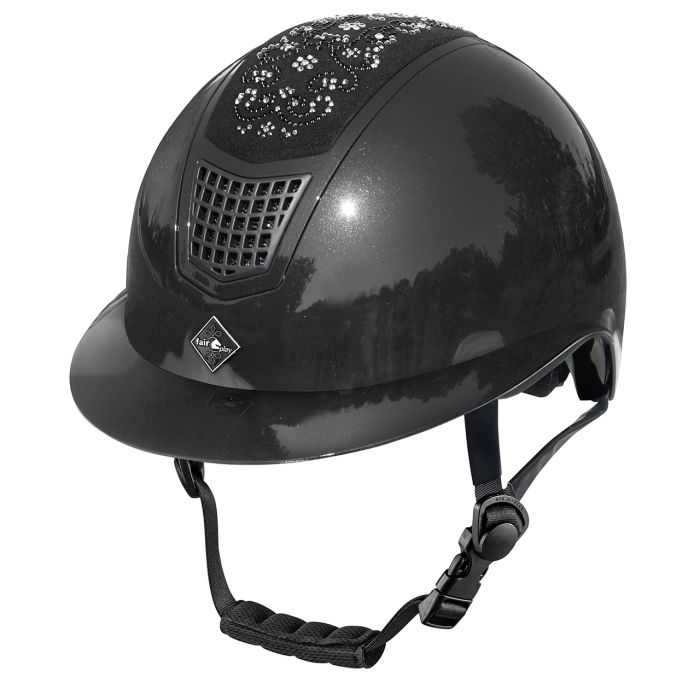 Шлем Quantinum Chic Wide Visor Shiny Black. Fair Play