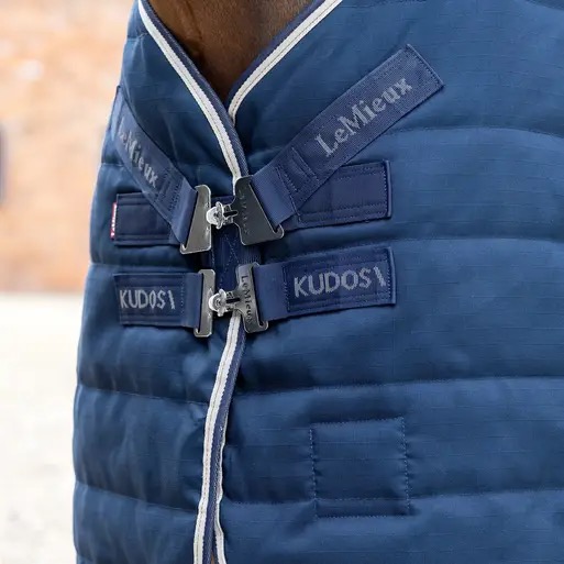 Попона денниковая зимняя Kudos Stable Rug Navy, 200 гр., 1000D. LeMieux 3