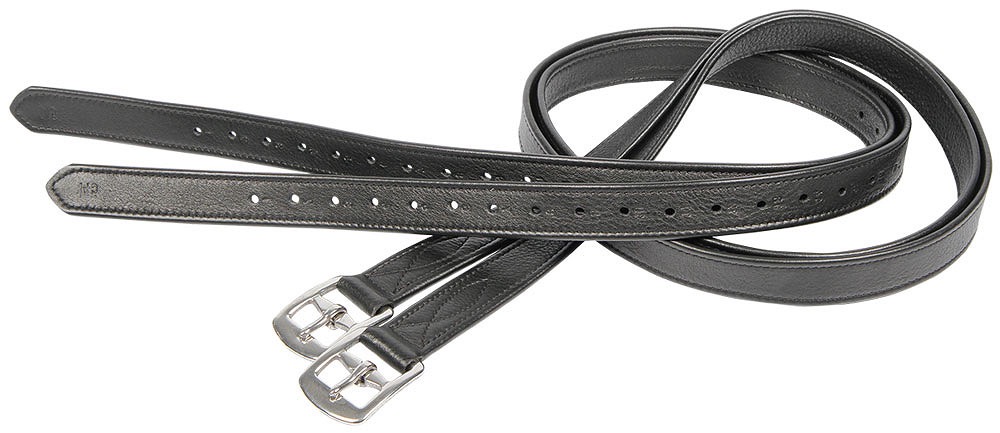 Путлища прошитые Excellent Black, кожа. Harry's Horse 2