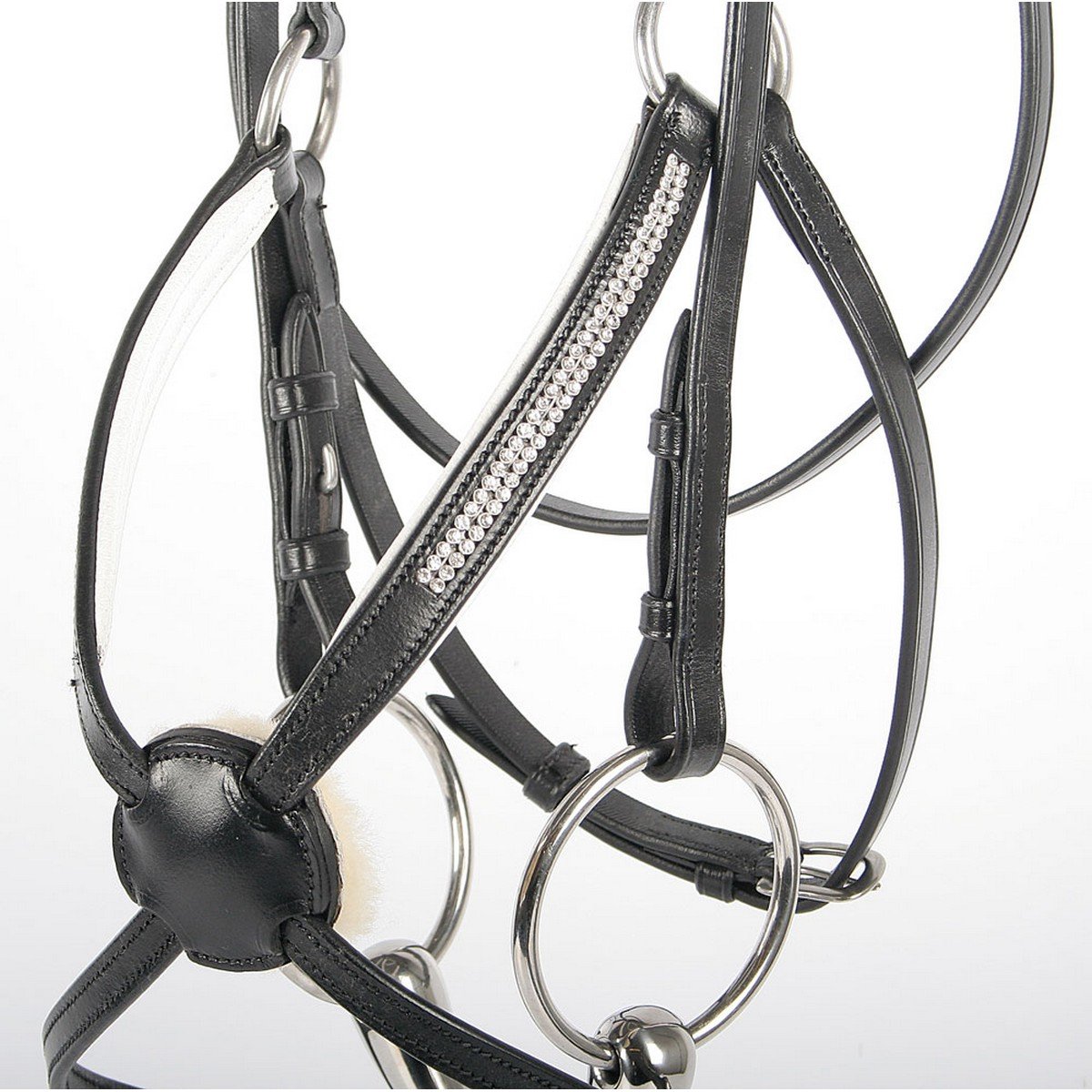 Уздечка трензельная Mexicaans Crystal, с мексиканским капсюлем. Harry's Horse 3