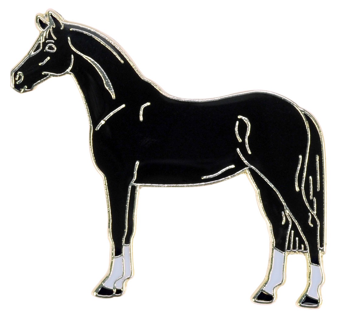 Значок Horse Black. Happy Ross