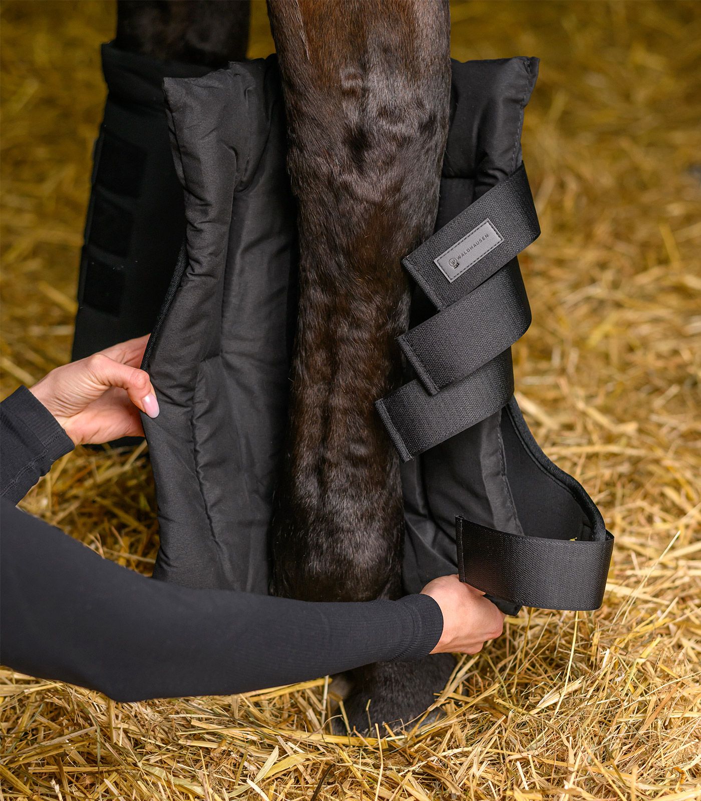 Ногавки денниковые Black, пара. Waldhausen 5