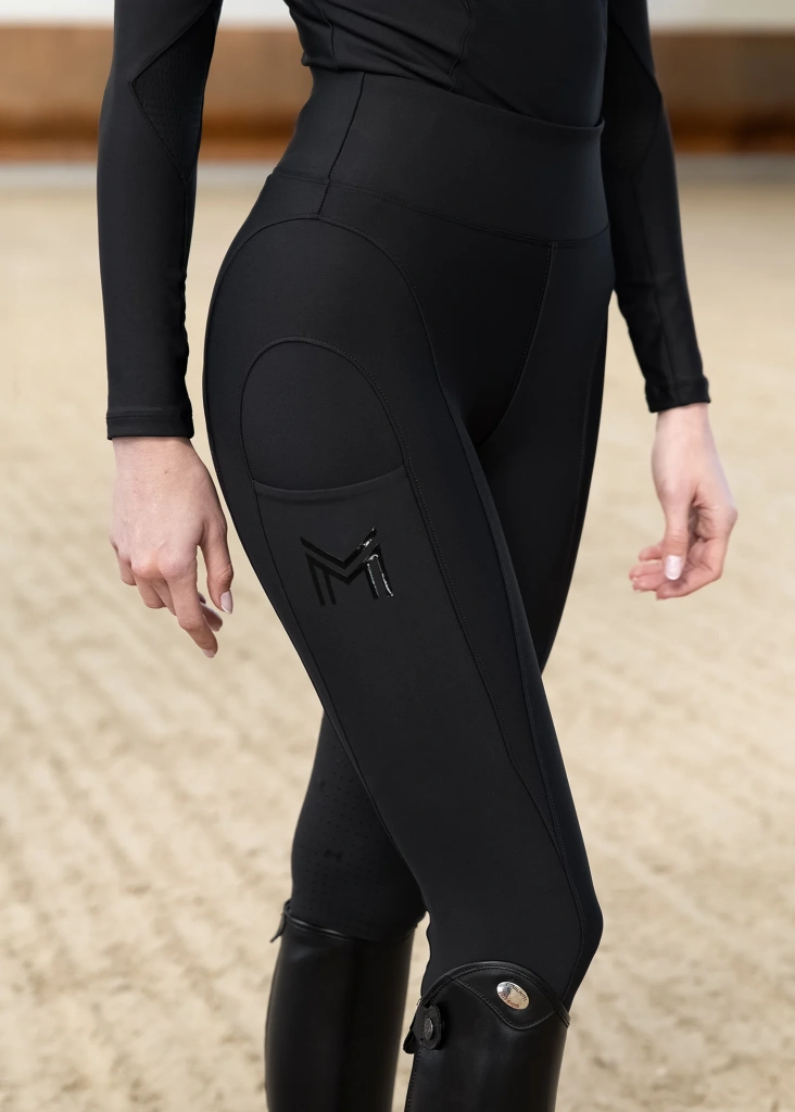 Бриджи леггинсы Outline Black, полная силиконовая лея. Maximilian