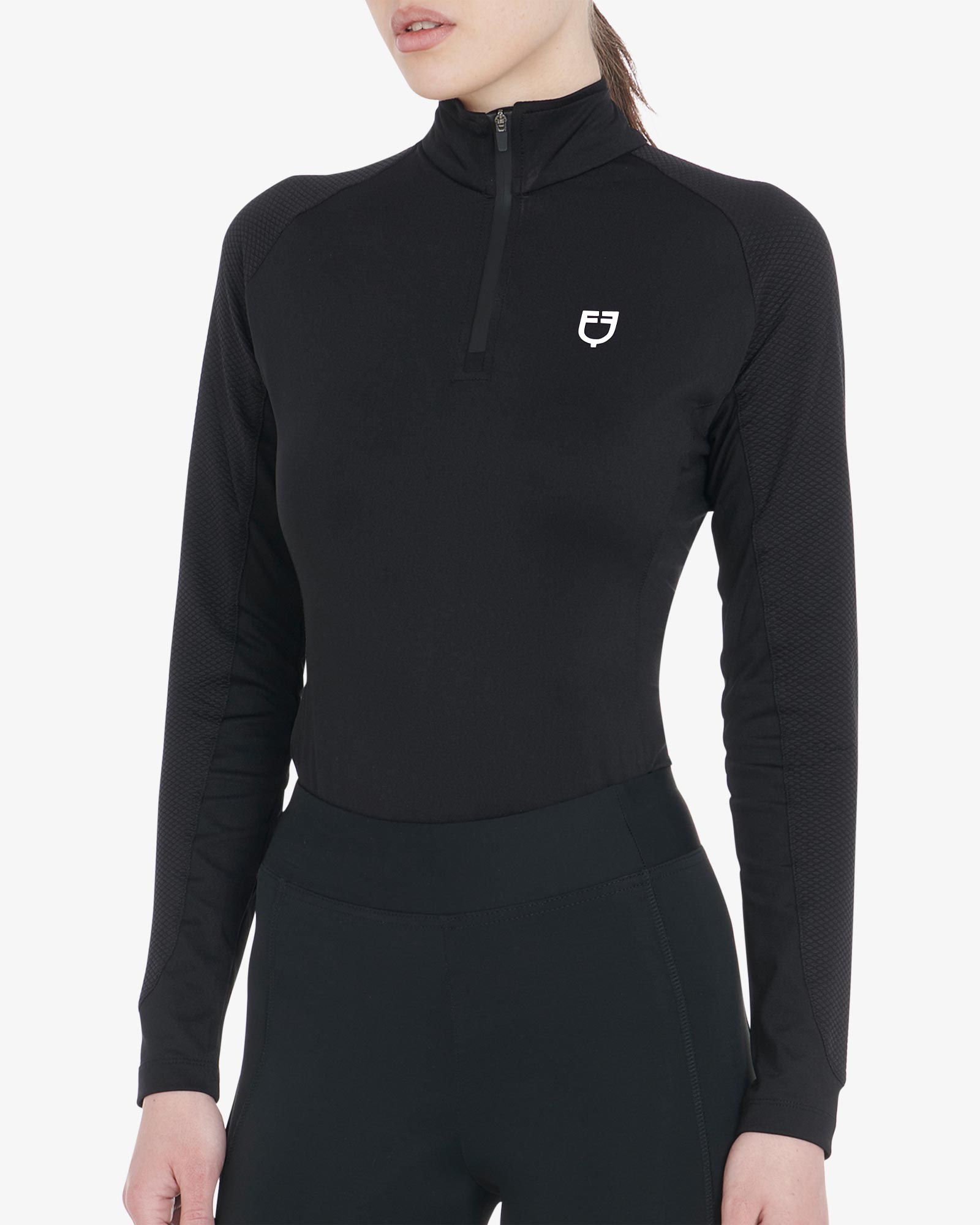 Лонгслив Slim Fit Black. Equestro