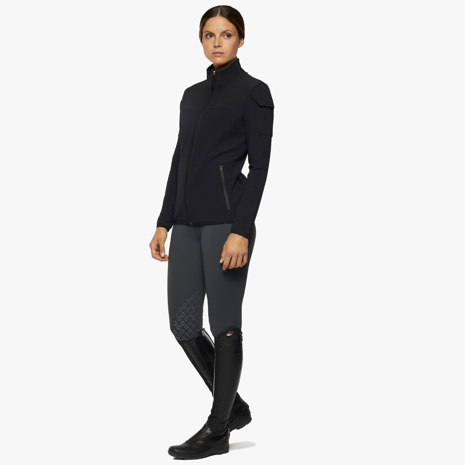 Куртка комбинированная Tech Knit Black. Cavalleria Toscana 5