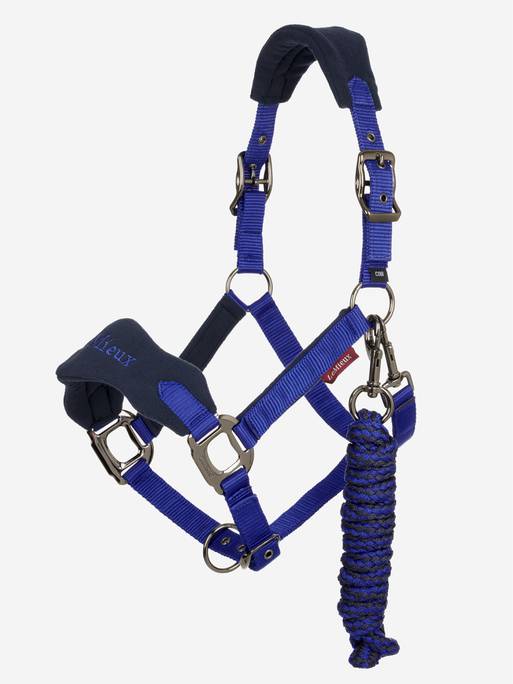 Недоуздок с чомбуром Vogue Royal Blue. LeMieux