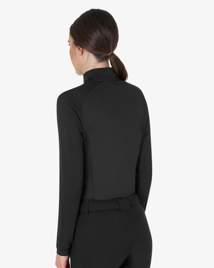 Лонгслив Slim Fit Black/Black. Equestro 2