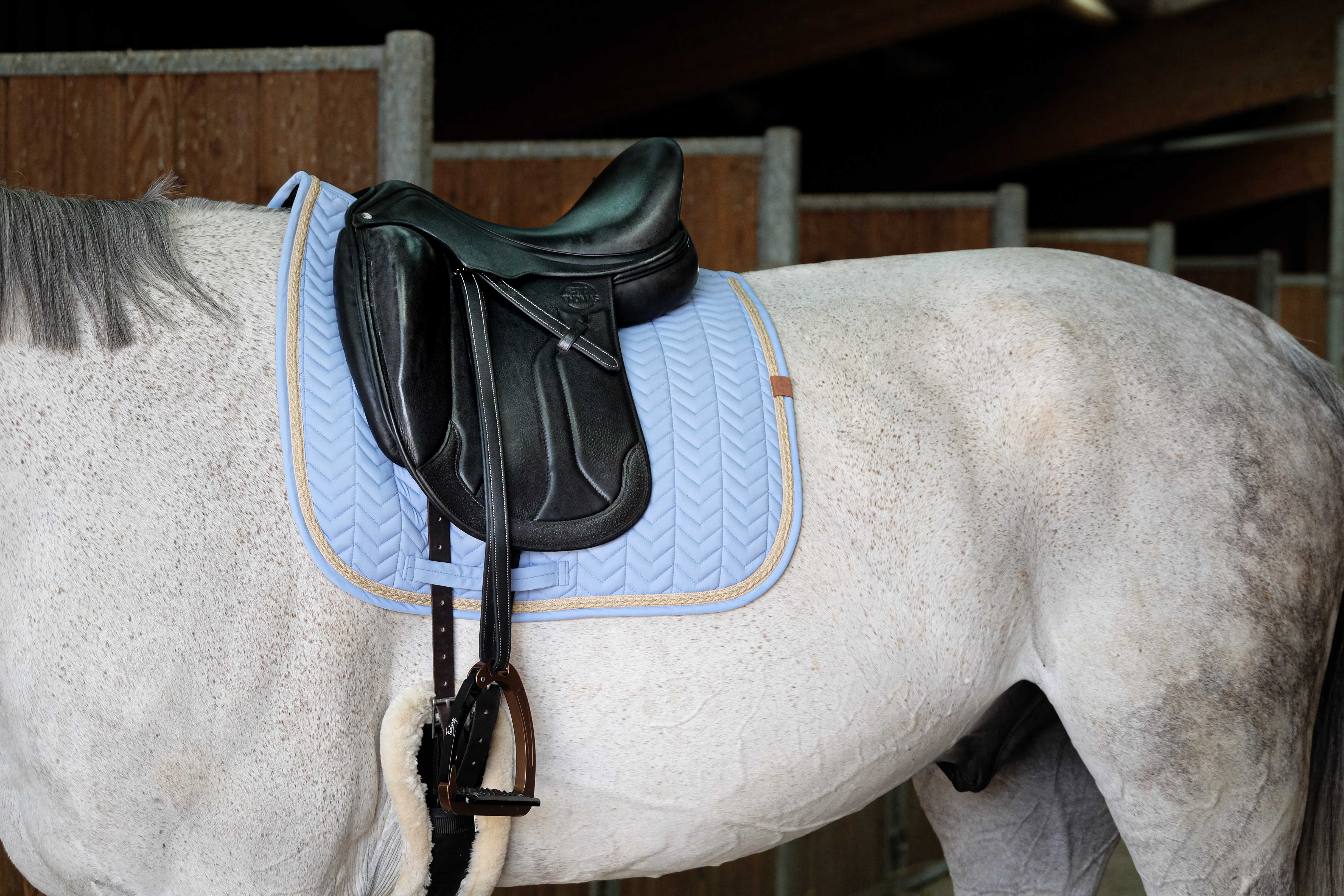 Вальтрап выездковый Softy Light Blue. Equitheme 3