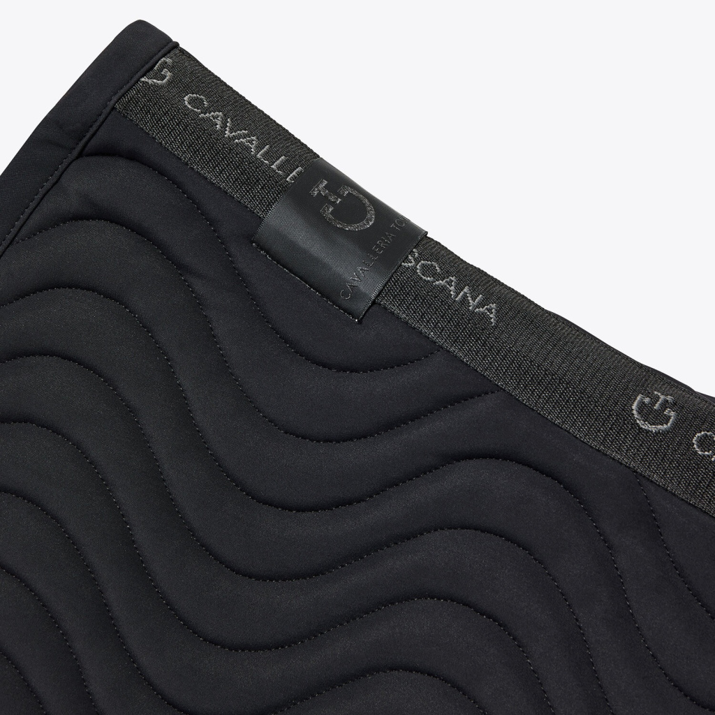 Вальтрап конкурный Wave-Quilted Black. Cavalleria Toscana 2