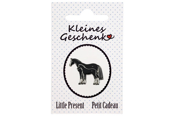Значок Mare and Foal, black and white. Happy Ross 2