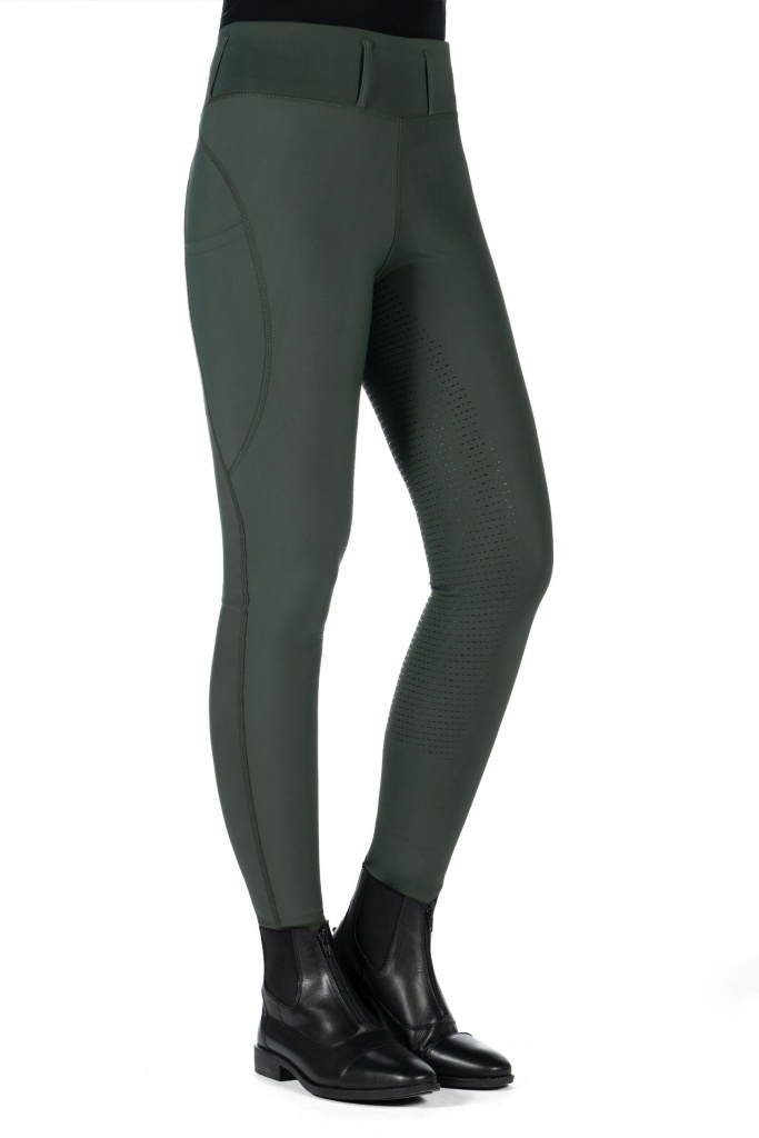 Бриджи леггинсы детские Jil Olive Green, полная силиконовая лея. HKM 7