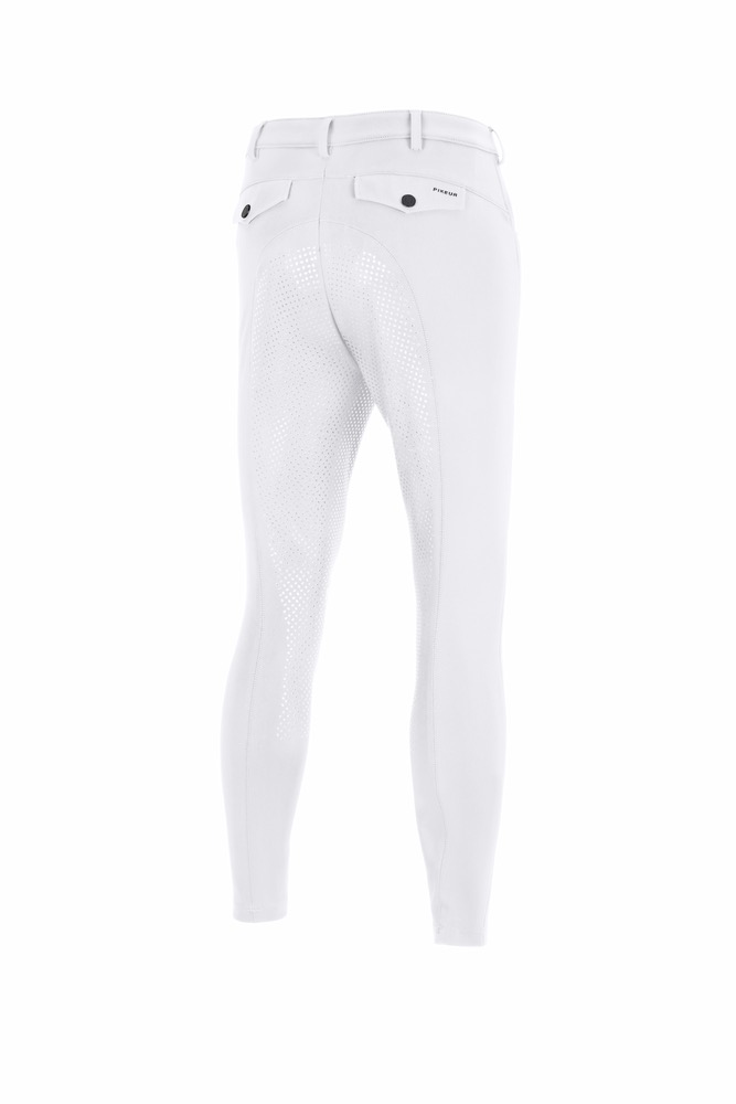 Бриджи мужские New Rodrigo SD White Sports, полная силиконовая лея. Pikeur